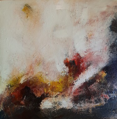 Peinture intitulée "Des états chauds ch…" par Eric De Buncey, Œuvre d'art originale, Pigments Monté sur Châssis en bois