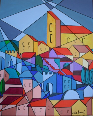 Painting titled "BASTIDE" by Alain Arnouil, Original Artwork, Acrylic