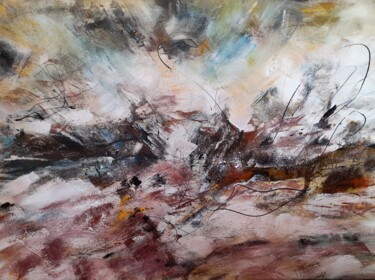 Painting titled "La belle assemblée" by Eric De Buncey, Original Artwork, Pigments Mounted on Wood Stretcher frame