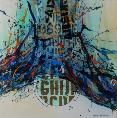 Malerei mit dem Titel "1193 NR (nihil&omni…" von Pavel A.Richtr, Original-Kunstwerk, Acryl