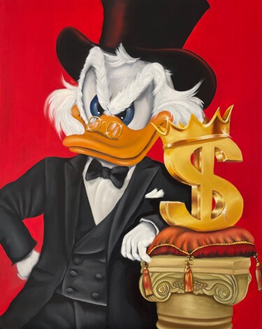 绘画 标题为“Scrooge McDuck und…” 由Vicca, 原创艺术品, 油