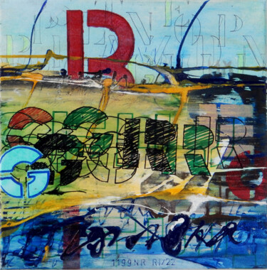 Malerei mit dem Titel "1199 NR22" von Pavel A.Richtr, Original-Kunstwerk, Acryl