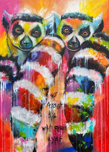with open eyes... Peinture intitulée "with open eyes..." par Sabrina Seck, Œuvre d'art originale, Acrylique