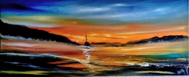 Peinture intitulée "My heart is in Ital…" par Pascal Jung, Œuvre d'art originale, Huile