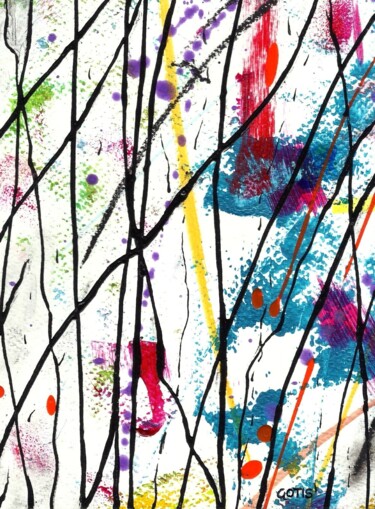 Peinture intitulée "Katashi - Abstracti…" par Davidian Gotis Abstraction Abstraite, Œuvre d'art originale, Acrylique