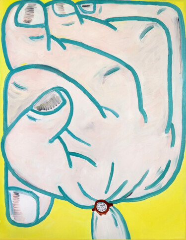 Time is pressing Peinture intitulée "Time is pressing" par Sasho Violetov, Œuvre d'art originale, Huile Monté sur Châssis en bois