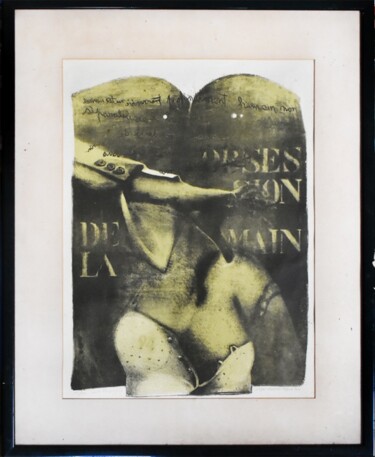Incisioni, stampe intitolato "S/T" da David Cipriano Alves, Opera d'arte originale, Litografia Montato su Altro pannello rig…
