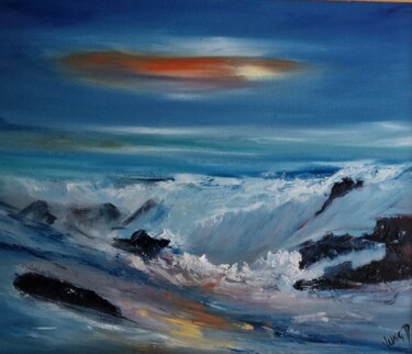 Peinture intitulée "Stop for a minute" par Pascal Jung, Œuvre d'art originale, Huile