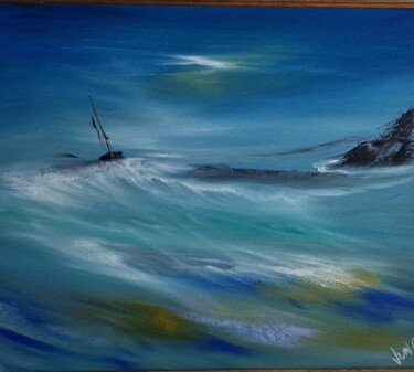 Peinture intitulée "She s like a wind" par Pascal Jung, Œuvre d'art originale, Huile
