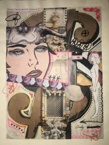 Ideal Proportion, Female Collages titled "Ideal Proportion, F…" by Gianmarco Capitanio, Original Artwork, Collages