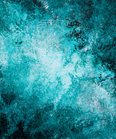 THOUGHTS - abstract nature, emerald green, human mind, soul Peinture intitulée "THOUGHTS - abstract…" par Rimma Savina, Œuvre d'art originale, Acrylique Monté sur Châssis en bois