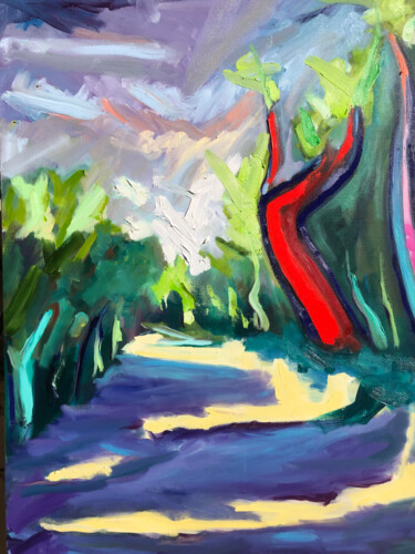 Peinture intitulée "impasse laroques de…" par Raphaël Martinez, Œuvre d'art originale, Huile Monté sur Châssis en bois