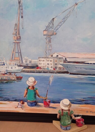 "La petite fille ver…" başlıklı Heykel Moune Céramique tarafından, Orijinal sanat, Seramik