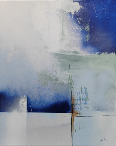 Peinture intitulée "Blue 1" par Althea, Œuvre d'art originale, Acrylique Monté sur Châssis en bois