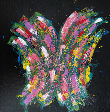 Malerei mit dem Titel "Les couleurs de la…" von Sandrine Bollaert (CALIZ), Original-Kunstwerk, Acryl Auf Keilrahmen aus Holz…