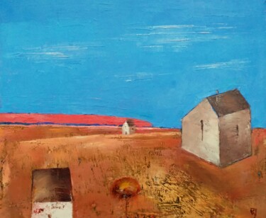 绘画 标题为“Landscape 46” 由Kestutis Jauniskis, 原创艺术品, 油