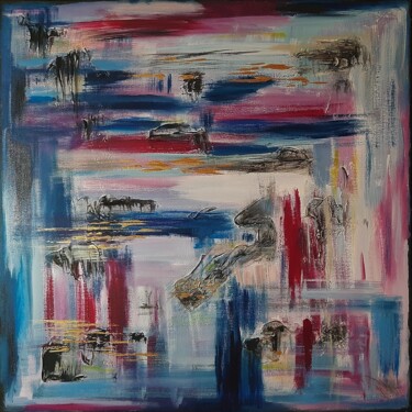Dreams, V Painting titled "Dreams, V" by Julia Leon, Original Artwork, Acrylic Mounted on Wood Stretcher frame