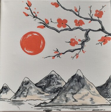 绘画 标题为“L'aube” 由Sylvaine Forestier, 原创艺术品, 丙烯