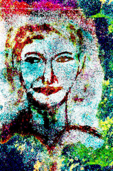 数字艺术 标题为“La mère du prodigue” 由Dominique Nugues, 原创艺术品, 数字油画