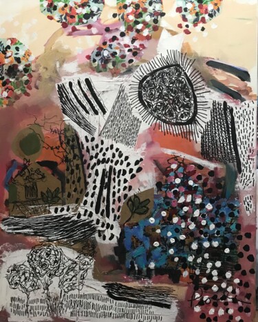 绘画 标题为“"Les moulins de mon…” 由Johanne Proulx, 原创艺术品, 丙烯