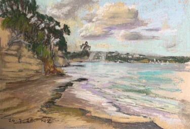 绘画 标题为“Rothesay Beach” 由Georgina Rey, 原创艺术品, 粉彩