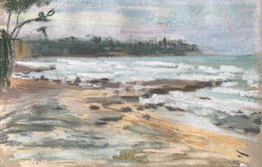 绘画 标题为“Brown's Bay” 由Georgina Rey, 原创艺术品, 粉彩