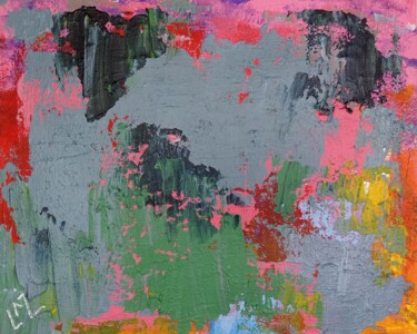 Painting titled "Diminutive Anomaly" by Cassie Burgan, Original Artwork, Acrylic