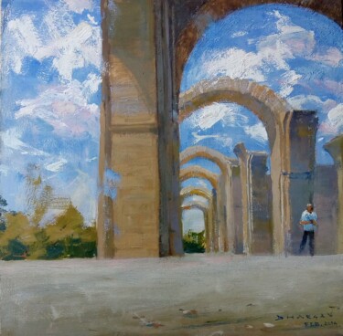 Arches, Barakaman Vijapur 제목이 "Arches, Barakaman…"인 미술작품 Bhargavkumar Kulkarni로, 원작, 구아슈