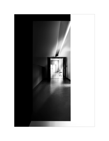 Photographie intitulée "into the dark 1" par Philippe Verspeek, Œuvre d'art originale, Photographie numérique Monté sur Alum…