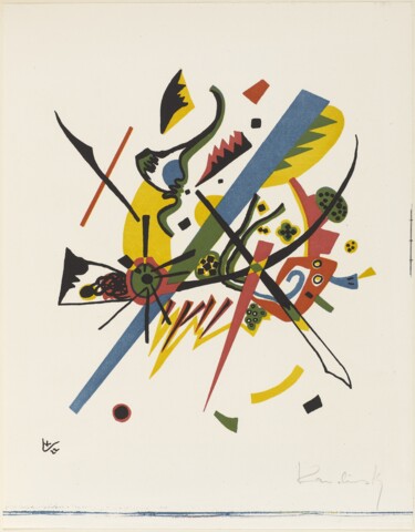 Pintura intitulada "Les petits mondes I" por Wassily Kandinsky, Obras de arte originais, Óleo