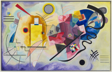Yellow-Red-Blue Pintura intitulada "Yellow-Red-Blue" por Wassily Kandinsky, Obras de arte originais, Óleo