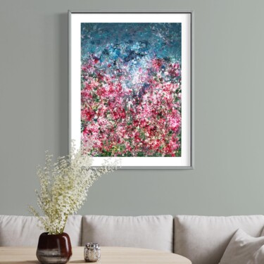 Peinture intitulée "Blossom Flowers" par Yvonne Benasser, Œuvre d'art originale, Acrylique Monté sur artwork_cat.