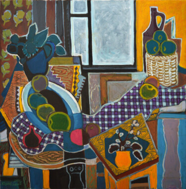 绘画 标题为“In the studio” 由Mykola Kozlovskyi, 原创艺术品, 油