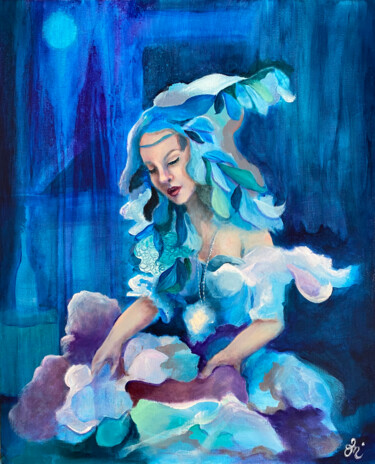 Peinture intitulée "Intuition VI" par Vénie, Œuvre d'art originale, Acrylique