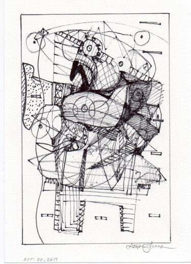 图画 标题为“Untitled No.1” 由Stephen Lucas, 原创艺术品, 墨