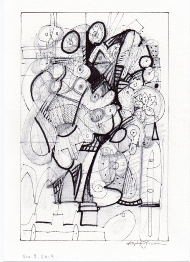 图画 标题为“Untitled No.2” 由Stephen Lucas, 原创艺术品, 墨
