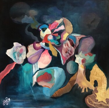 绘画 标题为“L'oiseau de mes rêv…” 由Vénie, 原创艺术品, 丙烯
