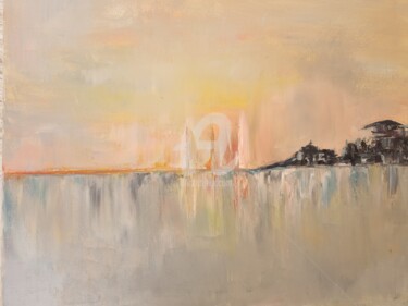 Peinture intitulée "Songe de ville" par Valerie Dragacci, Œuvre d'art originale, Huile