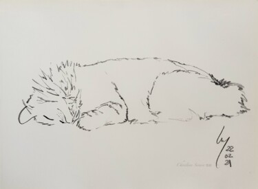 图画 标题为“"Luna" N°03” 由Christine Serain (SuTing 苏婷), 原创艺术品, 孔戴