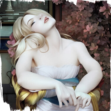 Painting titled "DREAM retro" by Michael Cheung, Original Artwork, Acrylic Mounted on Wood Stretcher frame
