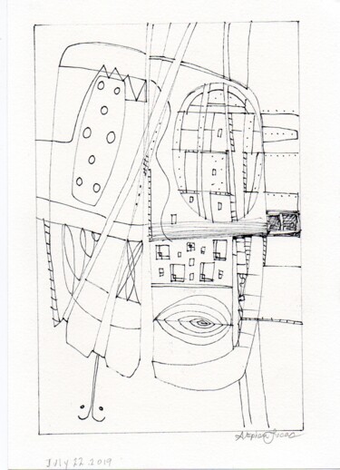 图画 标题为“Untitled No.5” 由Stephen Lucas, 原创艺术品, 墨