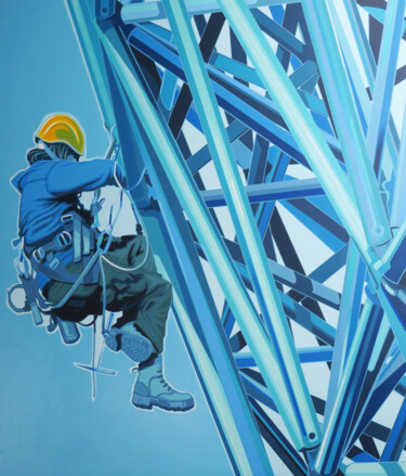 제목이 "URBAN CLIMBER"인 미술작품 Manuel Di Chiara로, 원작, 아크릴