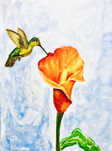 Q-305 - Yellow Flower and Haminbird