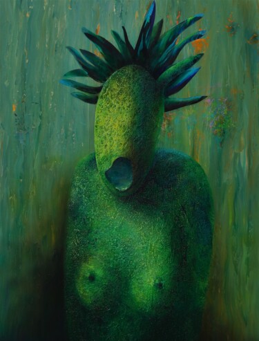 绘画 标题为“A Mascara” 由Luis Liberato, 原创艺术品, 丙烯