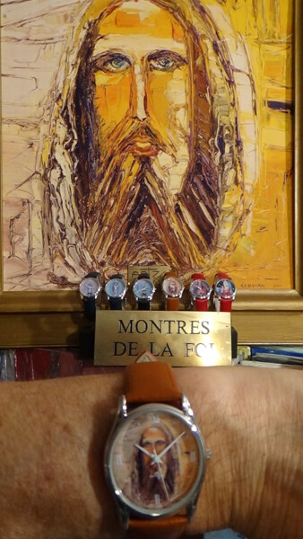 Malerei mit dem Titel "montre < ARTZ > chr…" von Frederic Servian, Original-Kunstwerk, Öl