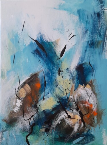 Peinture intitulée "Coques 1" par Eric De Buncey, Œuvre d'art originale, Acrylique