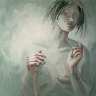 绘画 标题为“Fading Venus VII Op…” 由Rafferoico, 原创艺术品, 油 安装在木质担架架上