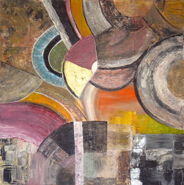 Peinture intitulée "Oeuvre N°4" par Vp, Œuvre d'art originale, Acrylique Monté sur Châssis en bois
