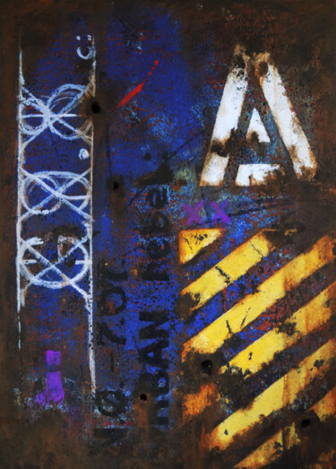Painting titled "URBAN 7.07" by Dmitriy Zazimko, Original Artwork, Acrylic