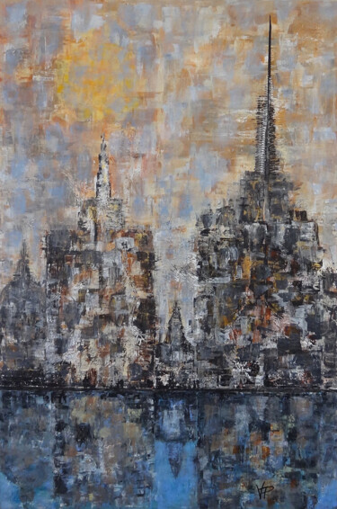 Peinture intitulée "Oeuvre N°7" par Vp, Œuvre d'art originale, Acrylique Monté sur Châssis en bois